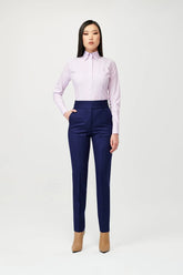 Iris Stripe Fitted Shirt - Alexandra-Dobre.com